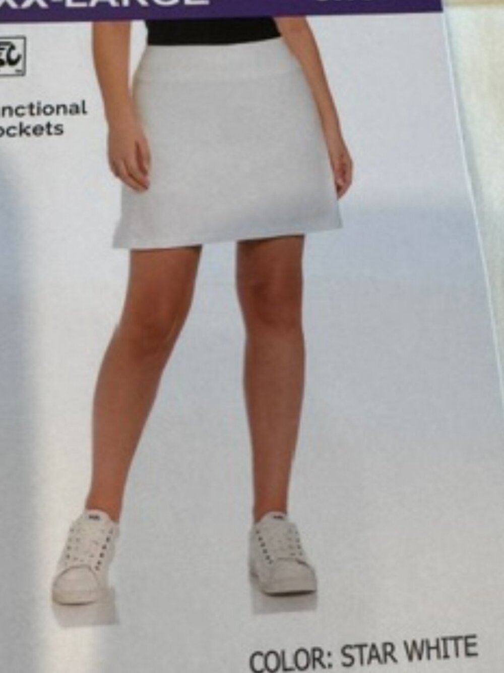NWT Rafaella White Skort Size XXL